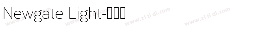 Newgate Light字体转换
